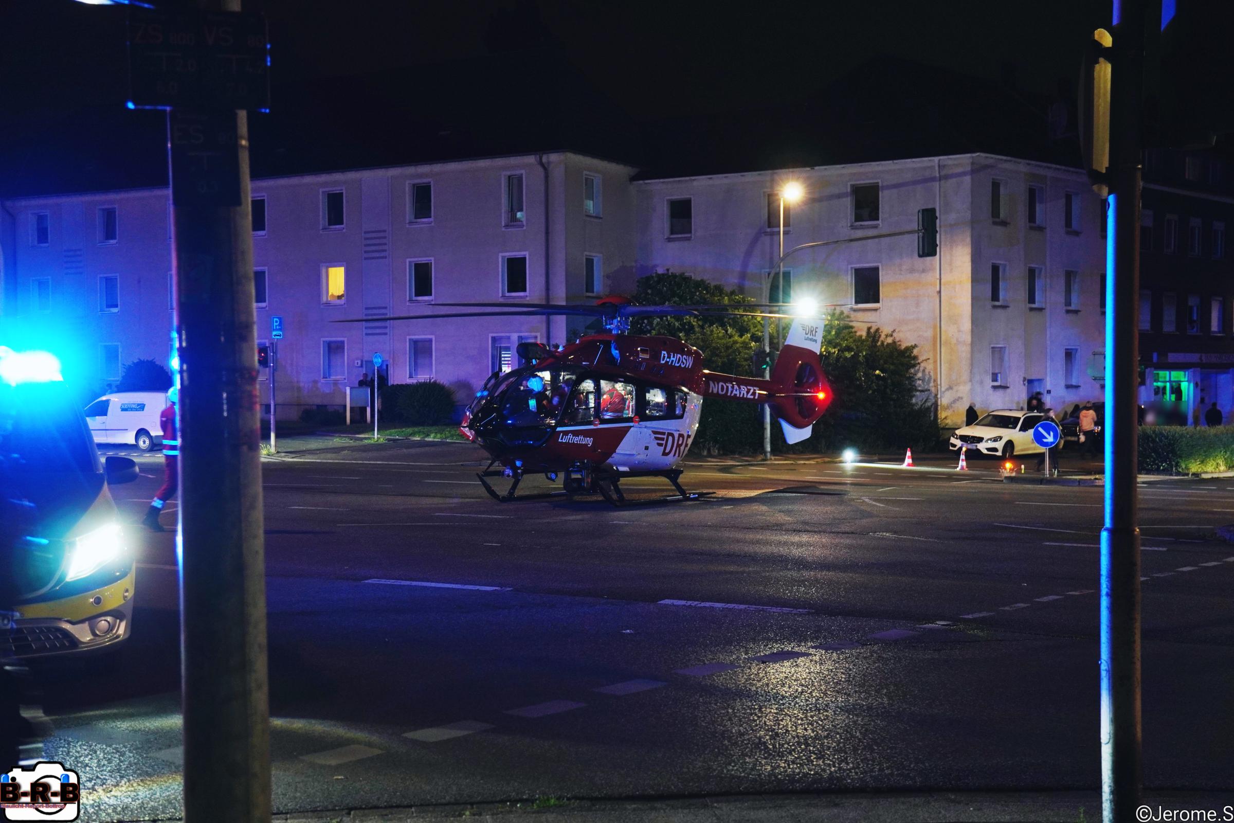 Grafenwald Rettungshubschrauber nach Fahrradsturz im Einsatz